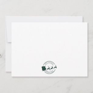 Add Business Name Christmas Custom Thank You Card