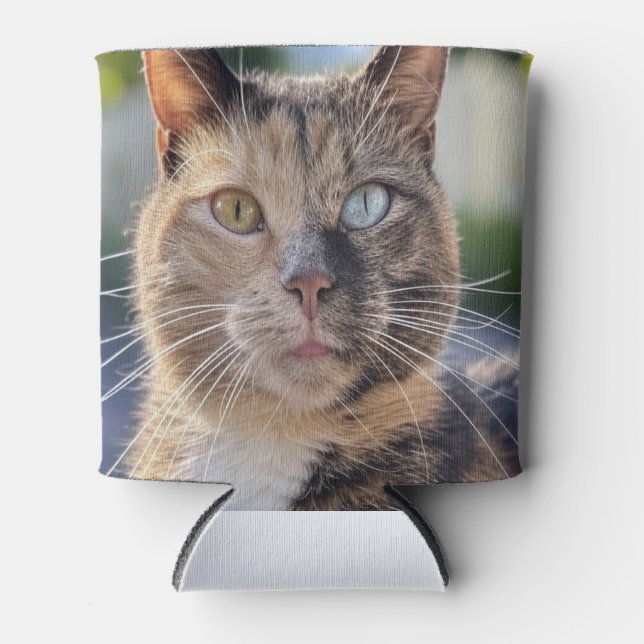 Add Cat Photo Customise Can Cooler (Front)