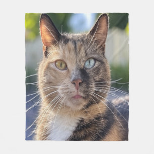 Add Cat Photo Customise Fleece Blanket
