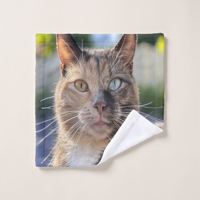 Add Cat Photo Customise Wash Cloth (Wash Cloth)