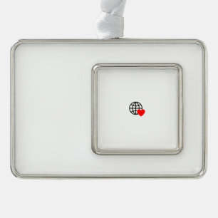 Add Charm to Your Christmas Tree Silver Plated Framed Ornament