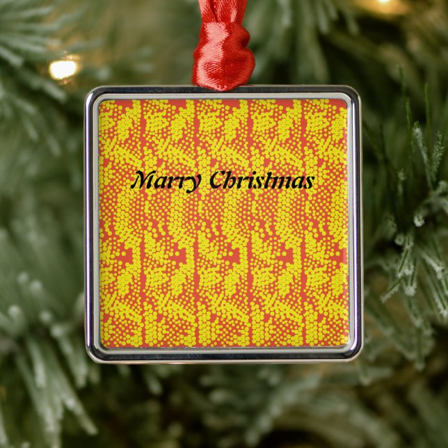 Add Charm to Your Tree with Cheerful Keepsake Metal Ornament (Tree)