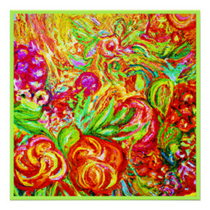 Add Colour to Your Style with Floral Artwork Poster