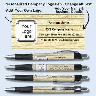 Add Company Details Name etc Wood Plank Effect