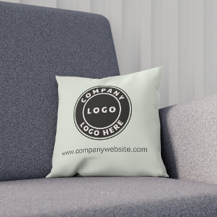 Add Company Logo and Business Website Cushion