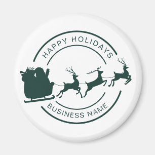 Add Company Name Christmas Holidays Giveaway Magnet