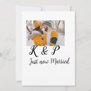 add coule photo just now married add name letter l holiday card