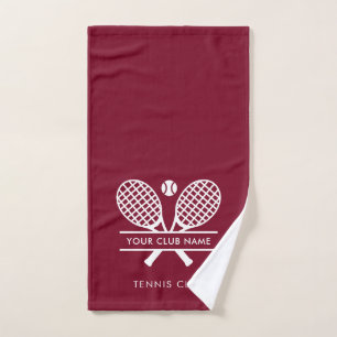Add Country Club Name Tennis Team Custom Hand Towel