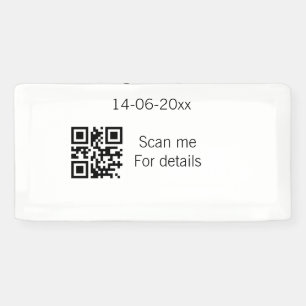 Add couple name date year Q R code here wedding te Banner