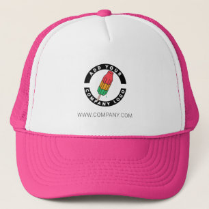 Add Custom Brand Logo Business Company Employee Trucker Hat