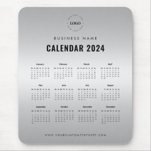 Add Custom Business Company Logo 2024 Calendar     Mouse Pad