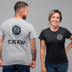 Add Custom Business Logo Company Employee T-Shirt