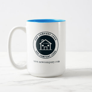 Add Custom Business Logo Two-Tone Coffee Mug