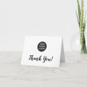 Add custom logo business thank you cards
