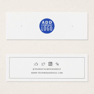 Add Custom Logo Stud Earrings Display Card