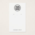 Add Custom Logo White Earring Display Holder