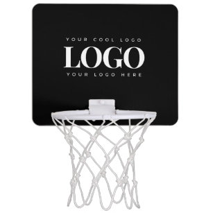 Add Custom Rectangle Business Logo Company Branded Mini Basketball Hoop