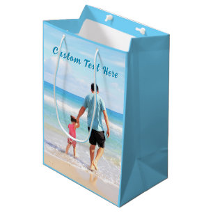 Add Custom Text Upload Your Photo Gift Bag