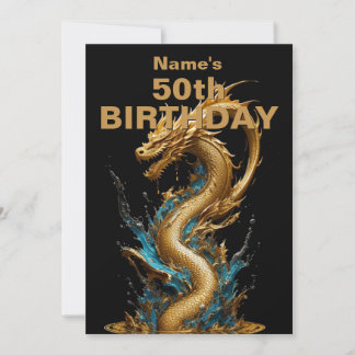 Add Details - Chinese Dragon Birthday  Invitation