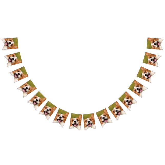 Add Dog Photo Personalised Customised Bunting (All)