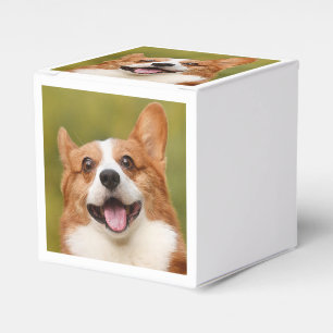 Add Dog Photo Personalised Customised Favour Box