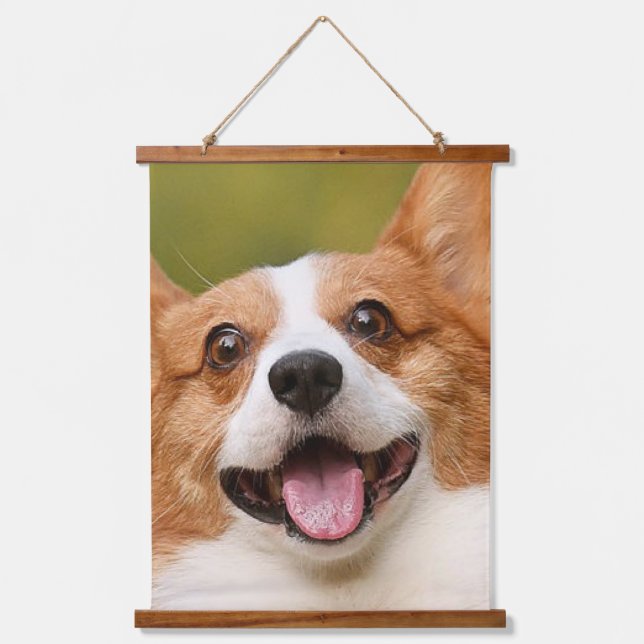 Add Dog Photo Personalised Customised Hanging Tapestry (Front)