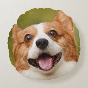Add Dog Photo Personalised Customised Round Cushion