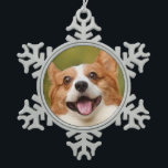 Add Dog Photo Personalised Customised Snowflake Pewter Christmas Ornament<br><div class="desc">Add Dog Photo Personalised Customised,  Add Dog Photo,  Personalised,  Customised,  Dog Photo,  Dog,  Dogs,  Pet,  Pets,  Photo</div>
