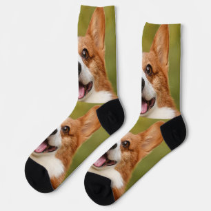 Add Dog Photo Personalised Customised Socks