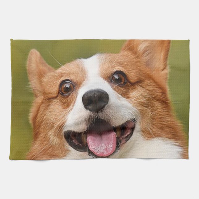 Add Dog Photo Personalised Customised Tea Towel (Horizontal)