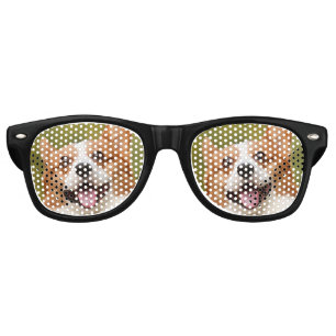 Add Dog Photo Personalized Customized Retro Sunglasses