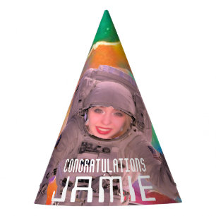 Add Face Photo to Astronaut Party Hat