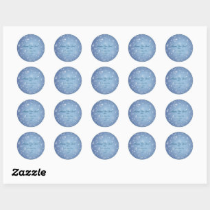 Add Family Organisation Name Happy New Year 20xx Classic Round Sticker
