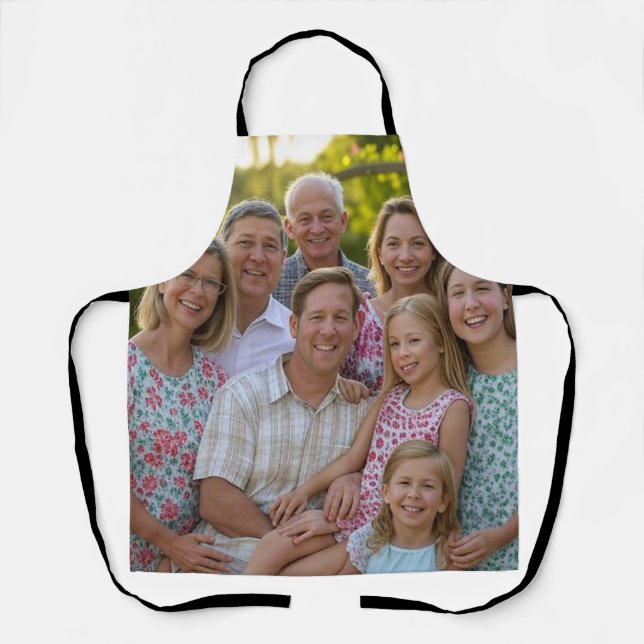 Add Family Reunion Photo Customise Apron (Front)