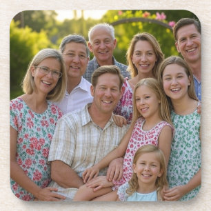 Add Family Reunion Photo Customise Coaster