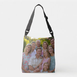 Add Family Reunion Photo Customise Crossbody Bag