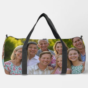 Add Family Reunion Photo Customise Duffle Bag