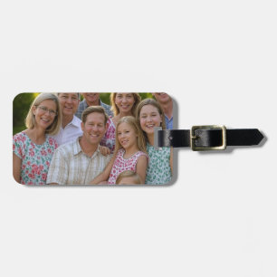 Add Family Reunion Photo Customise Luggage Tag