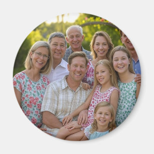 Add Family Reunion Photo Customise Magnet