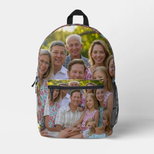 Add Family Reunion Photo Customise Printed Backpack