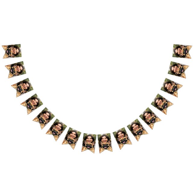 Add French Bulldog Photo Personalise Bunting (All)