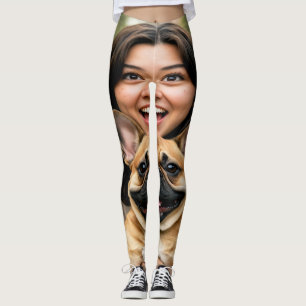 Add French Bulldog Photo Personalise Leggings