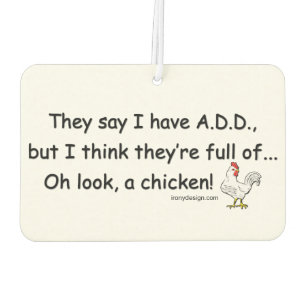 ADD Full of Chickens Car Air Freshener