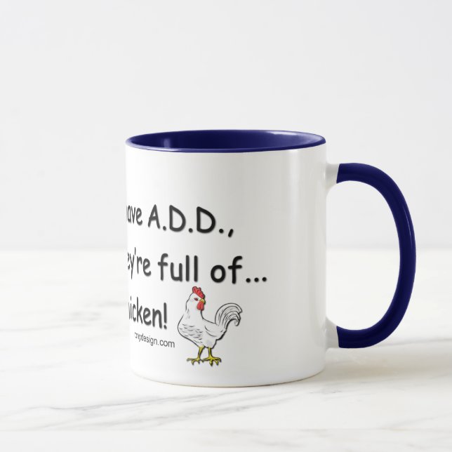 ADD Full of Chickens Humour Mug (Right)