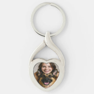 Add German Shepherd Photo Personalise Key Ring