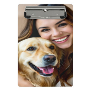 Add Golden Retriever Photo Personalize Mini Clipboard