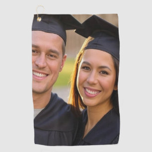 Add Graduation Photo Customise Golf Towel