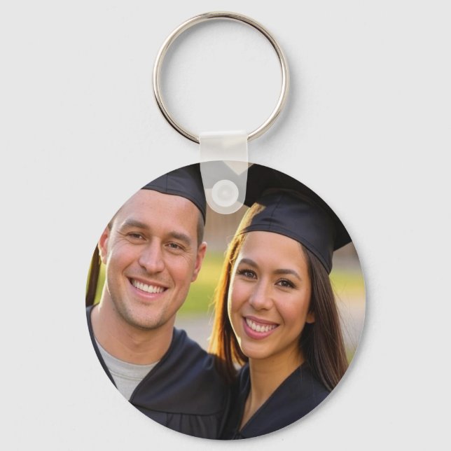 Add Graduation Photo Customise Key Ring (Front)