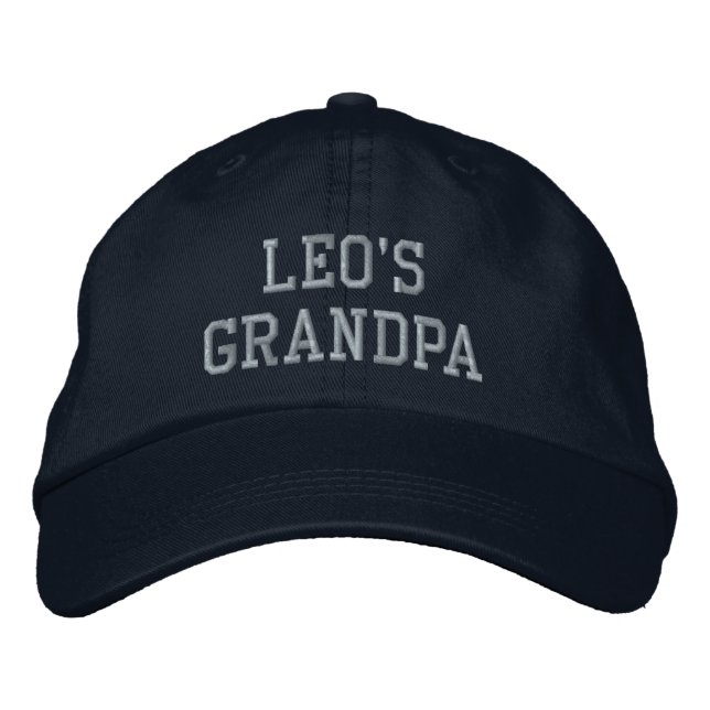 Add Grandchild's Name to Grandpa's Embroidered Hat (Front)