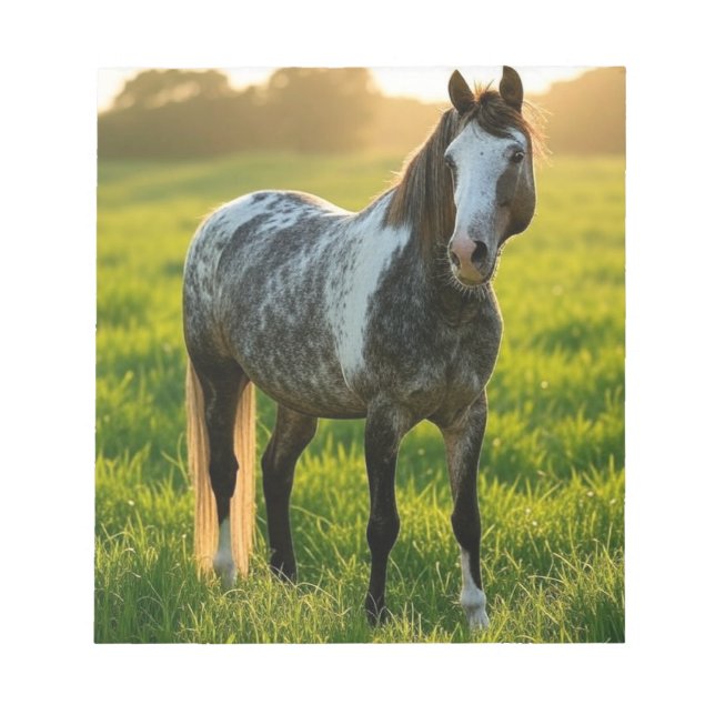 Add Horse Photo Customise Notepad (Front)